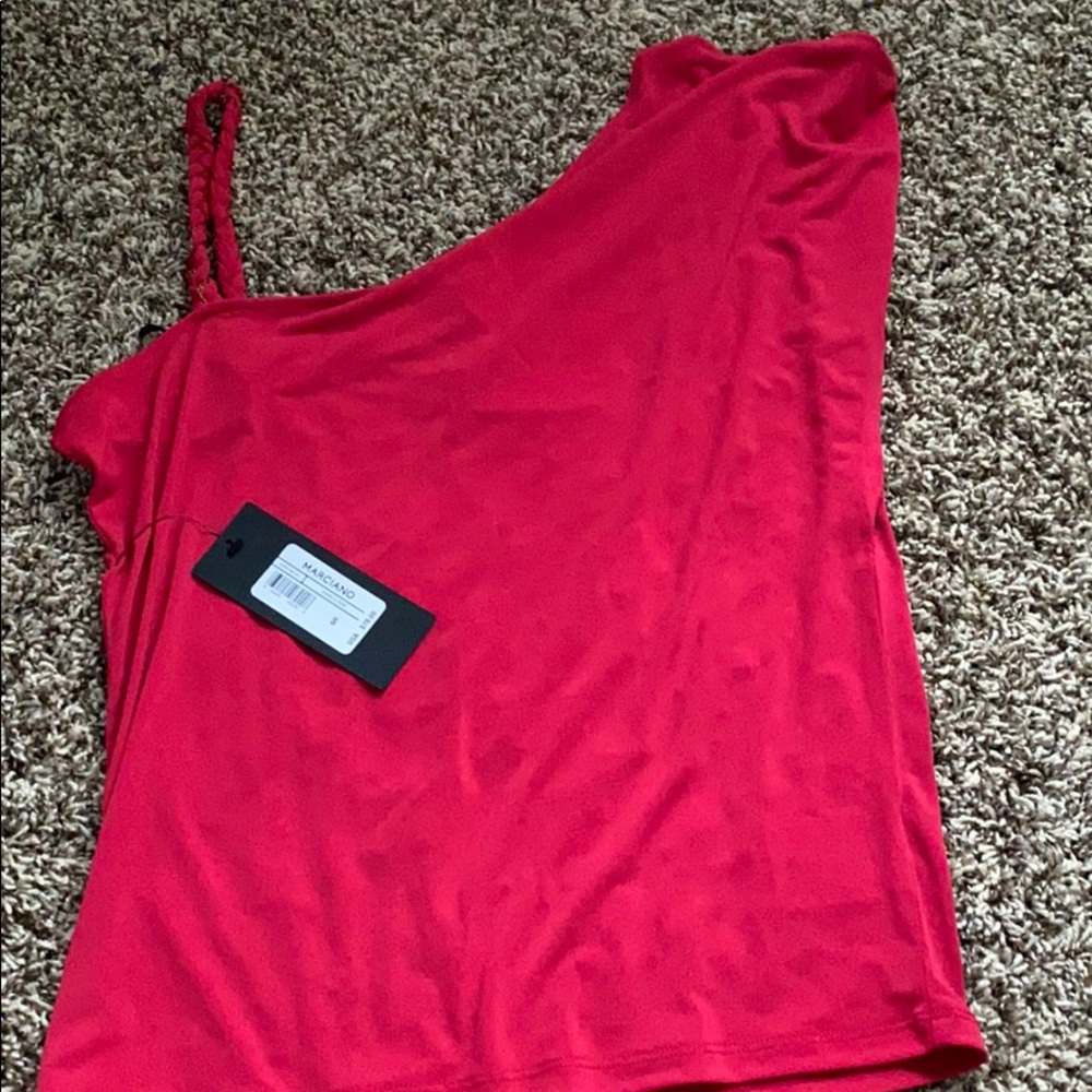 New! Marciano One Shoulder Design Top